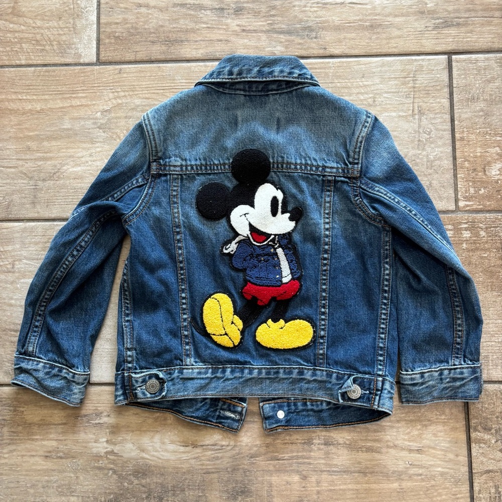Disney Gap Mickey Mouse denim jacket Size 4 years